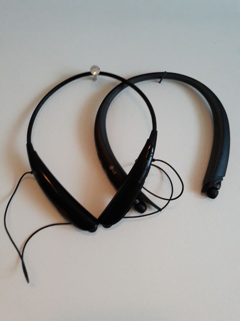 2 LG bluetooth headphones