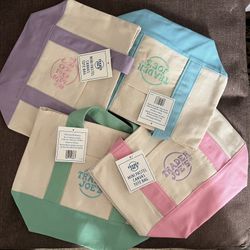 Trader Joe’s Pastel Mini Tote Bags