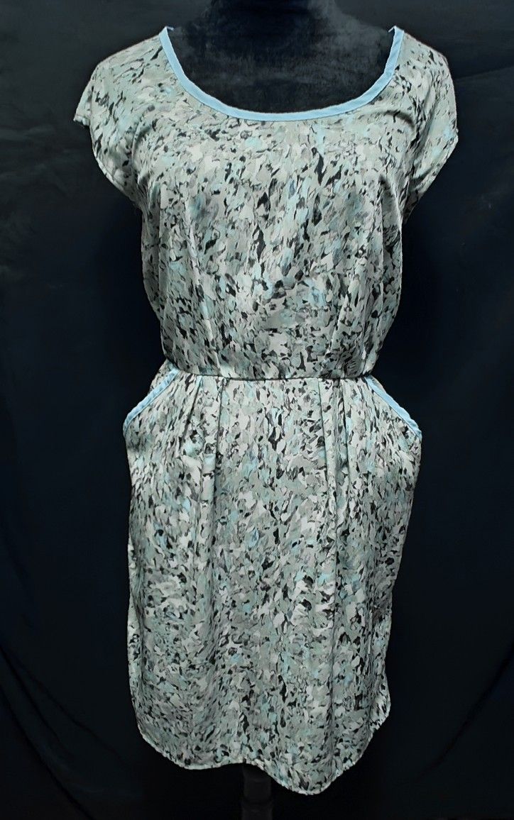 Splatter Paint Midi Pocket Dress Sz S