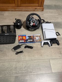PS5 Slim Bundle with Logitech G29 Racing Wheel