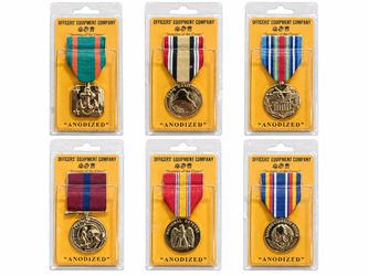 (6) New Military Medals - sold together