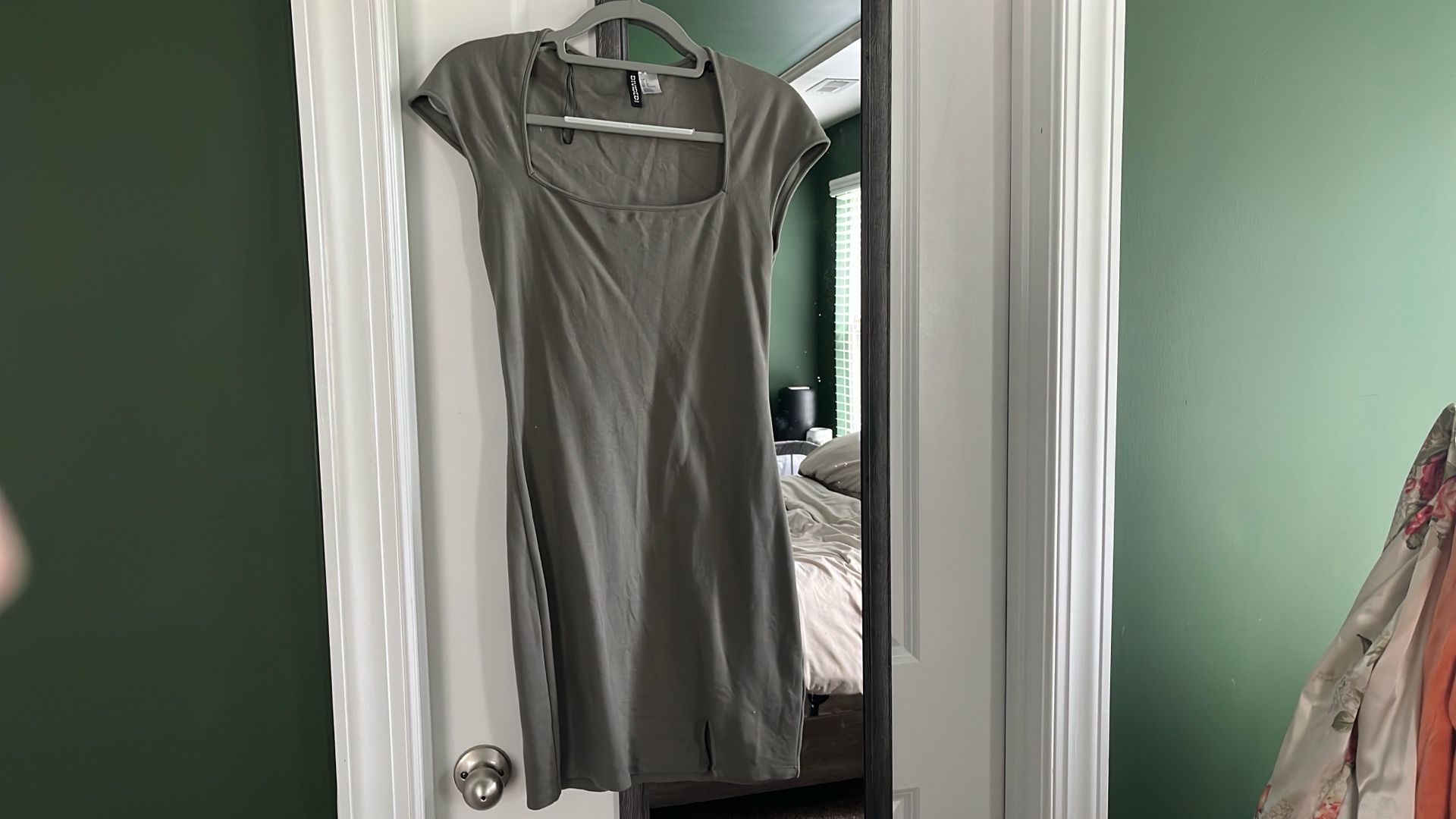 Olive Green Dress H&M