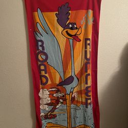  Road Runner & Wile E. Coyote Beach Towel Warner Brothers 1986 
