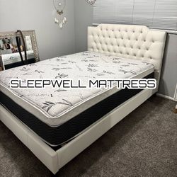 New Queen Bed Frame With Mattress 