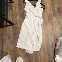 White Dress With Slit