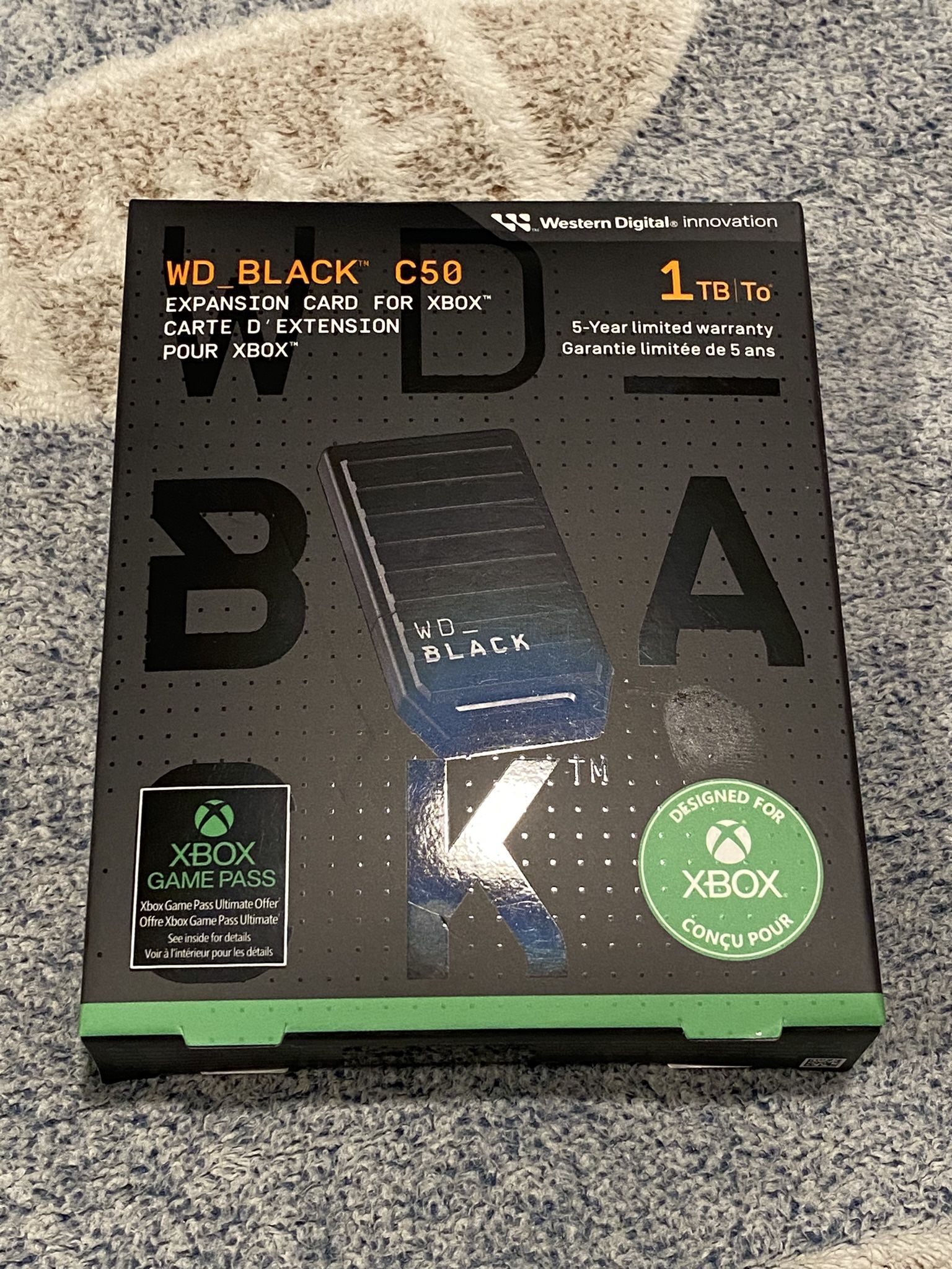 Xbox Series S/X 1TB WD Black C50 Brand New Sealed!