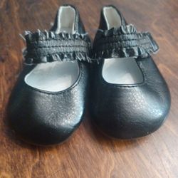 Baby/Toddler Black Dress Up/Slip-on Shoes