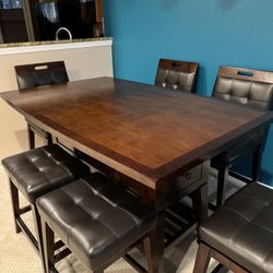 Counter height Dining Set - Swivel Chairs