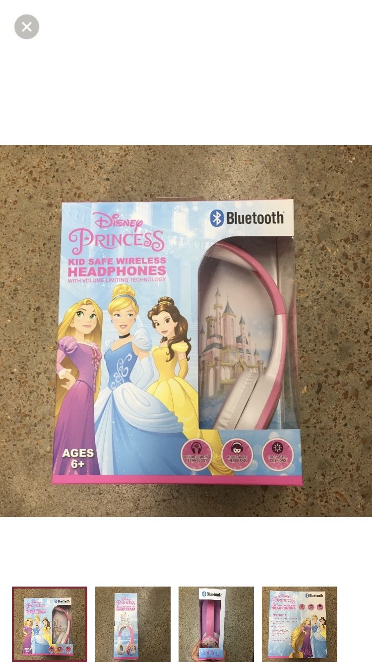 NWT Disney Princess Bluetooth wireless headphone