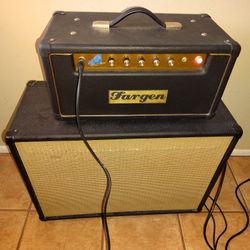 Large Fargen Guitar and Bass Amplifier And Speaker