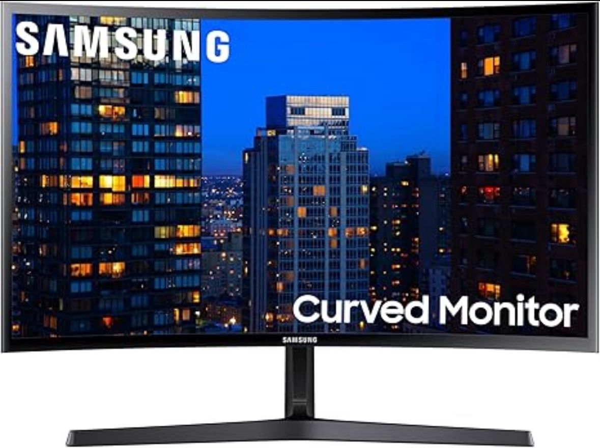SAMSUNG 27" CF39 Series FHD 1080p Curved Computer Monitor, Ultra Slim Design, AMD FreeSync, 4ms response, HDMI, DisplayPort, VESA Compatible, Wide Vie