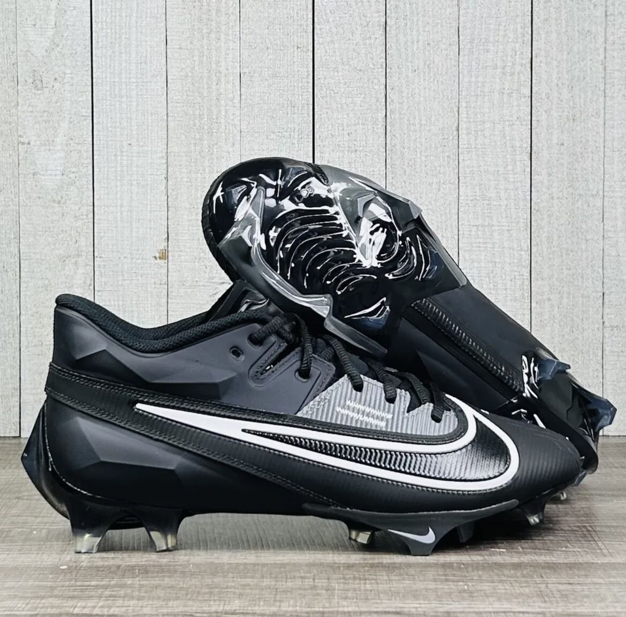 Nike Vapor Edge Elite 360 Triple Black Football Cleats Size