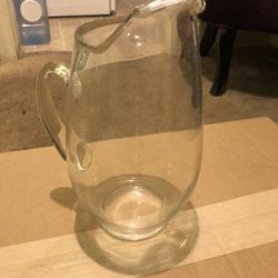 Vintage Libbey 10” Crystal Glass Sangria pitcher