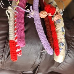 SEVEN CROCHET/PADDED HANGERS
