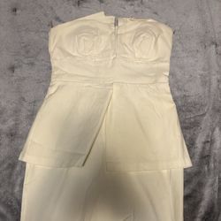 White Strapless Dress