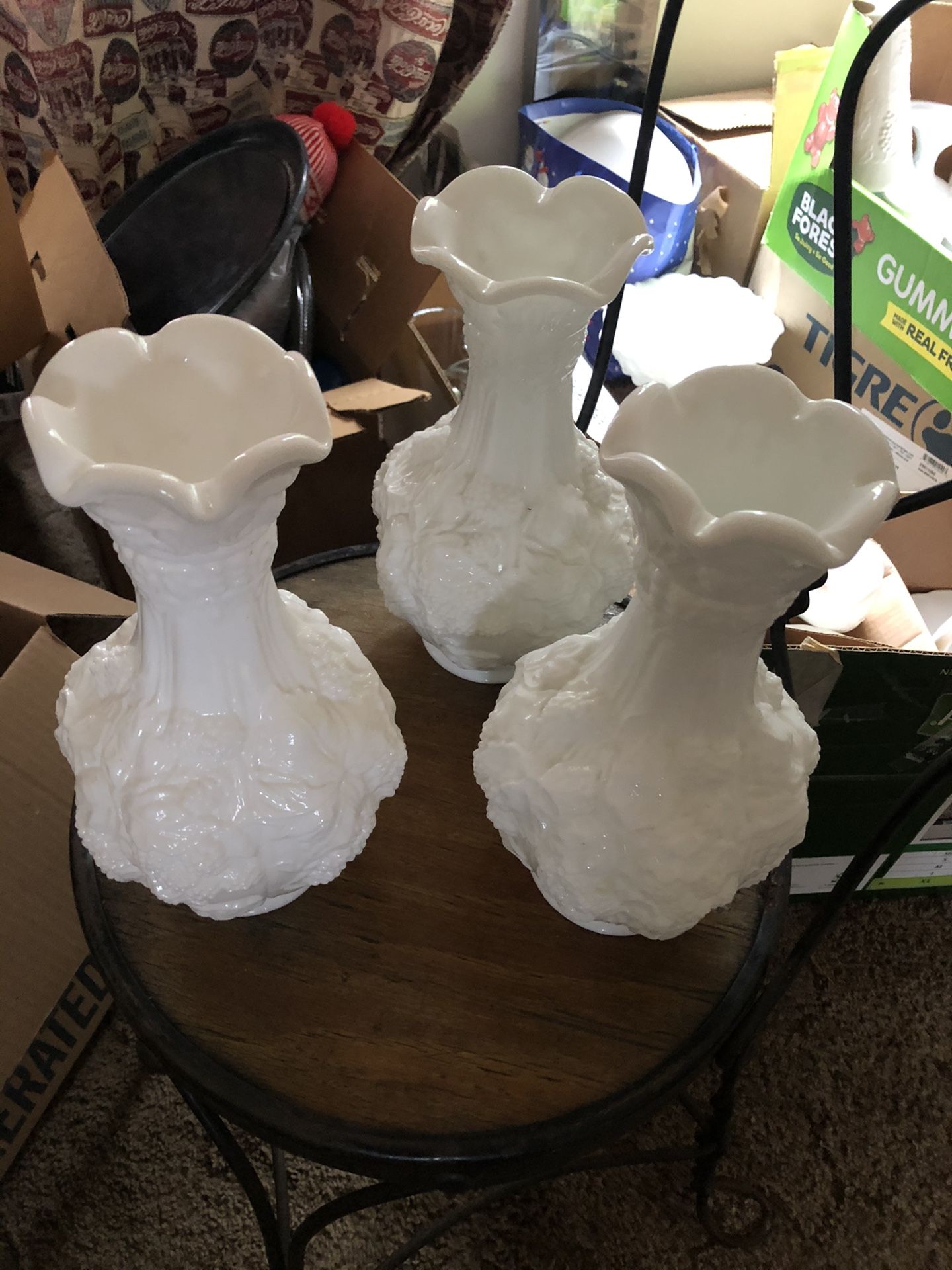 Milkglass Vases $20 EACH 