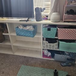 white storage 6ft 5 inch by 3ft