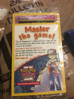 Mewtwo Basic Pokémon 70HP Sealed from Pokémon 1st Movie