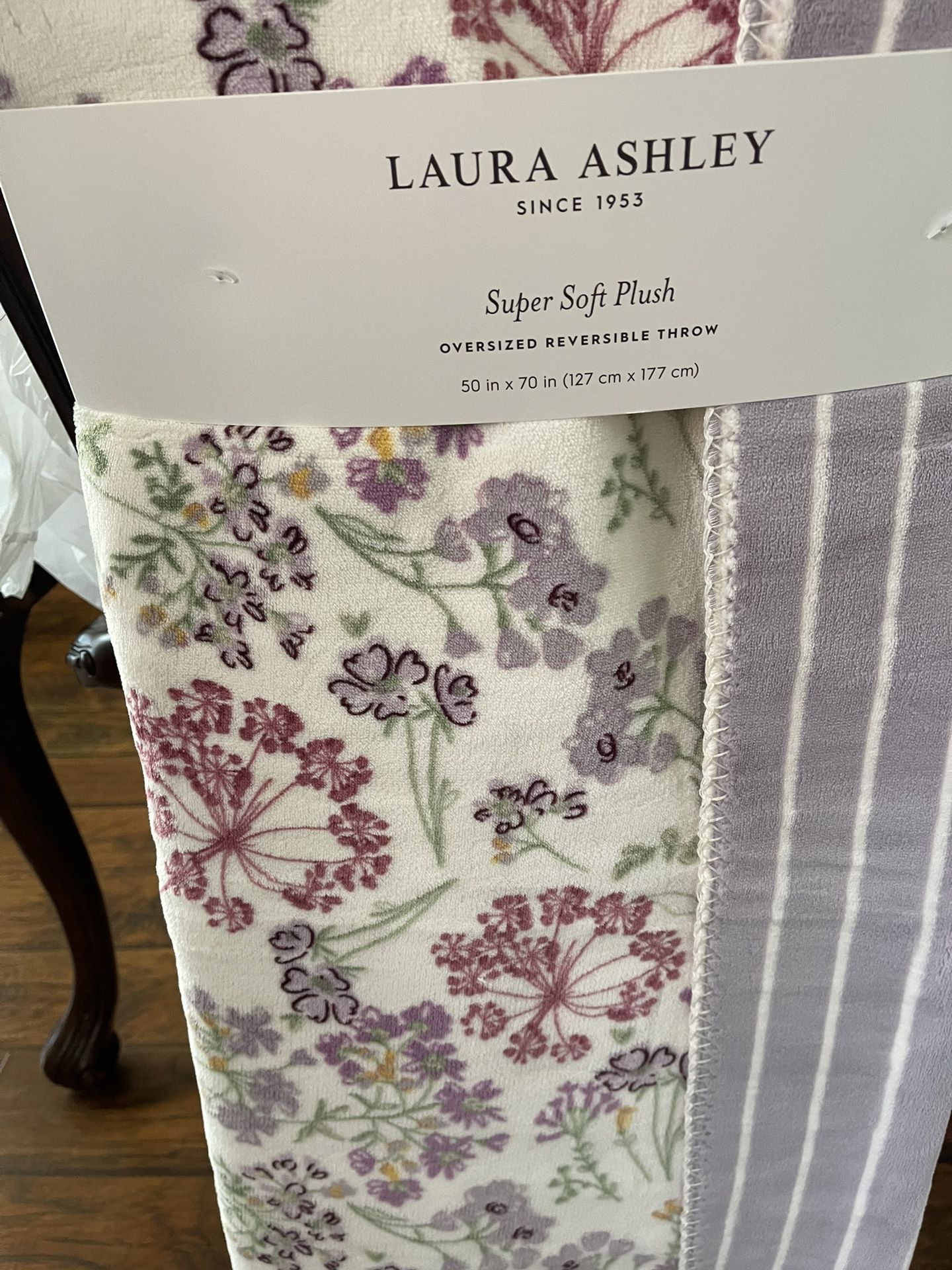 Laura Ashley Plush Blanket 