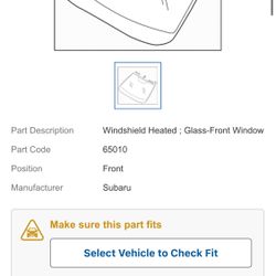Subaru IMPREZA OEM windshield NEW