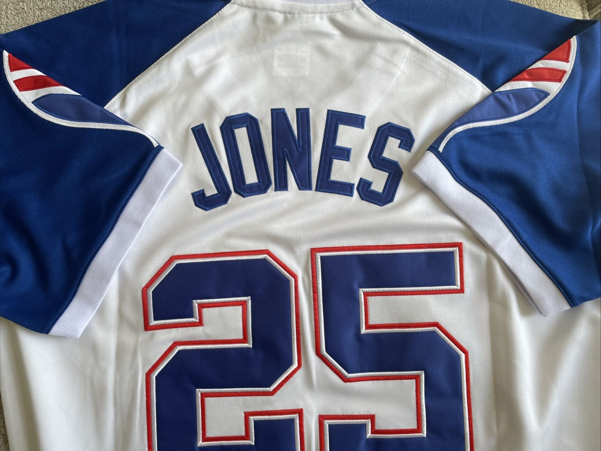 Andruw Jones Atlanta Braves 70s Throwback Men's Large