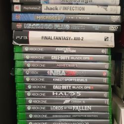 PS2 And PS3, Xbox One Games Used and New Make an Offer For One Or More