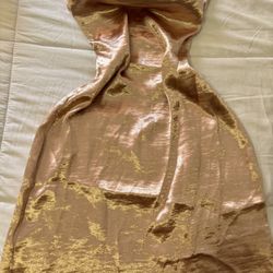 Iridescent Backless Dress 