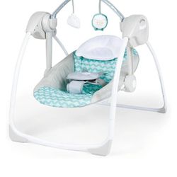 Ingenuity: Ity By Ingenuity Swingity Swing Easy-Fold Portable Baby Swing, 0-9 Months Up To 20 Lbs (Goji)

