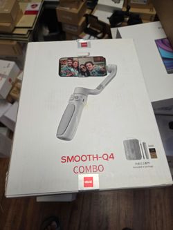 ZHIYUN Smooth Q4 Combo Gimbal Stabilizer, 3-Axis Smartphone Phone Gimbal, Built-in Extension Rod, Foldable and Portable, Android and iPhone Gimbal, Vl
