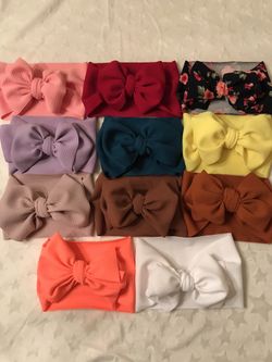 Beautiful headwraps and bows for ladies or babies