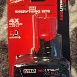  M12 Batteries Red Lithium XC 6.0
