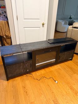 TV Stand with Electric Fireplace Insert