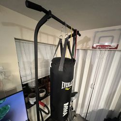 Workout Station and Punching Bag Combo (Also Available For Sale Separately)