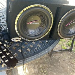 Speakers AUDIO bahn 12inchs Wt Box Doble Coil