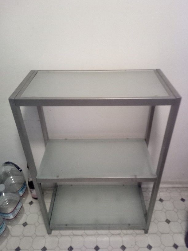 Metal Rack, Shelf Storage, 3 Tier Shelf Shelving Unit, Metal Storage Shelves, Standing Shelf Unit For Kitchen, Bathroom or Bedroom