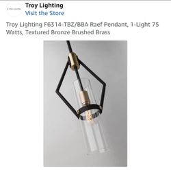 Set of 2 black & gold pendant lights