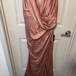 Champagne Color Bridesmaid Dress Or Evening Gown 