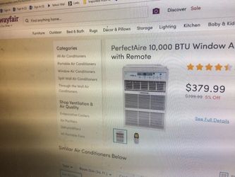 New 10,000 btu 110v nice window air for narrow windows