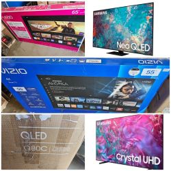 32" - 80" Samsung, Vizio, TCL, LG Smart UHD Tv's