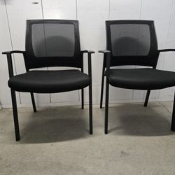 Guest Chairs Mesh Back Sturdy Both For $75
