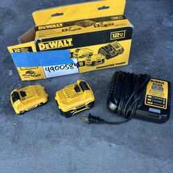 Dewault 12v Batteries And Charger