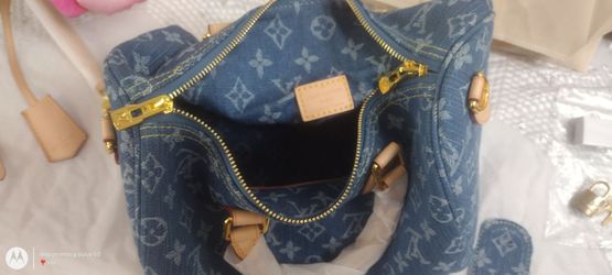 LV Monogram Denim Speedy 30