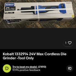 KOBALT Die grinder  CORDLESS 