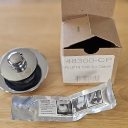 Watco Nufit Lift-and-Turn Bathtub Drain