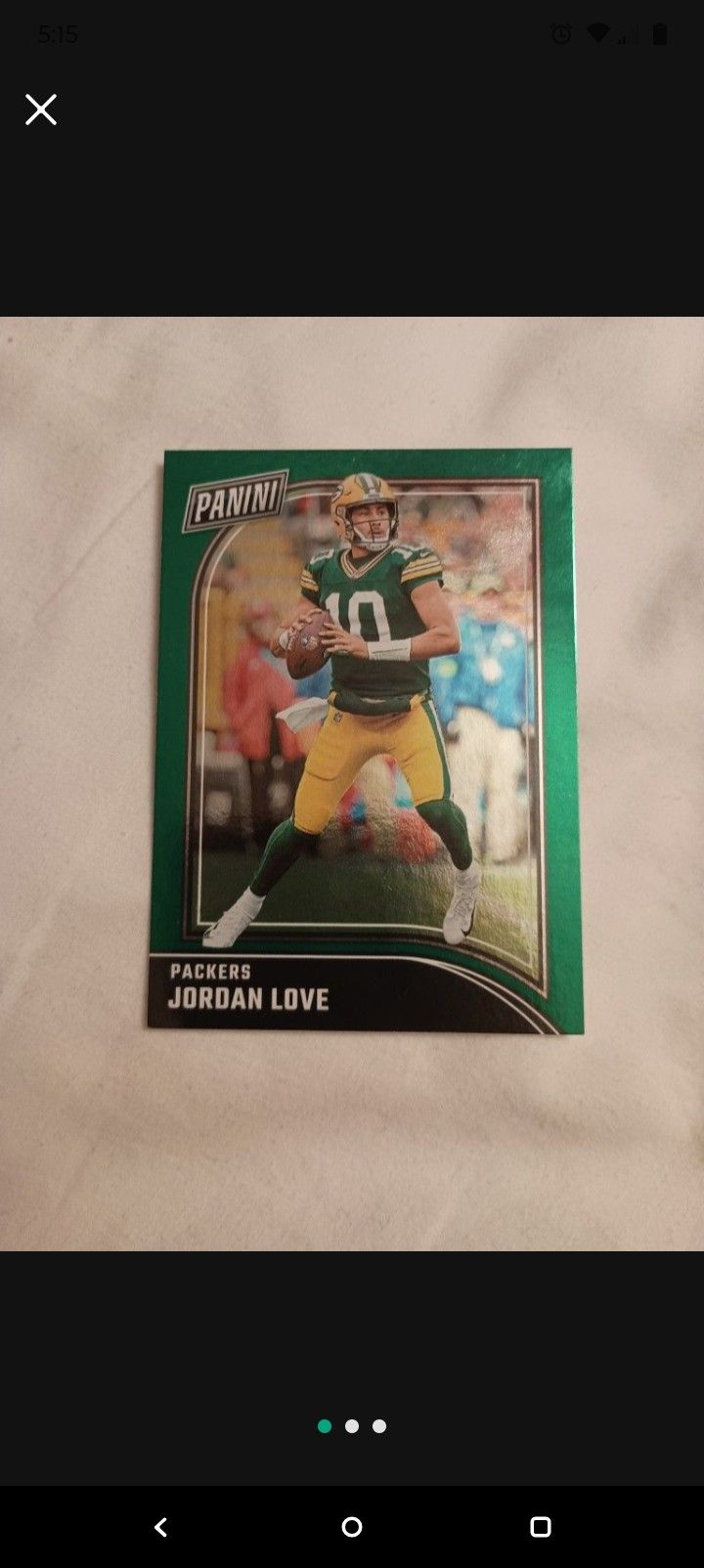 Jordan Love 2024 Panini Black Friday Green 4/5