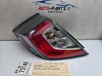 2016 - 2017 - 2018 - 2021 HONDA CIVIC HATCHBACK LEFT DRIVER LED TAIL LIGHT OEM AY73146