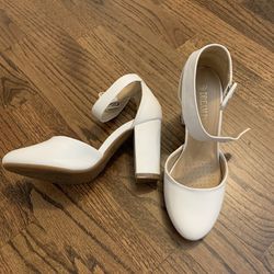 DreamParis white 3" heels 