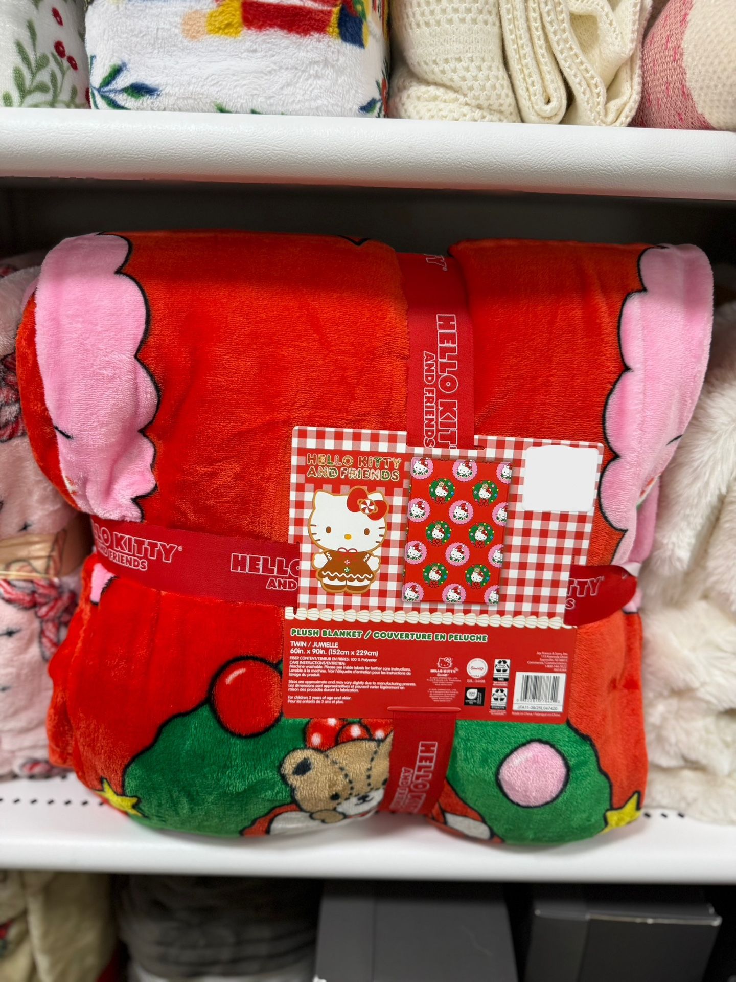 Hello Kitty Christmas Queen Blankets