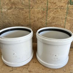10” PVC SDR-35 Coupling  With Stop