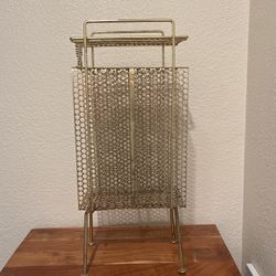 Vintage brass, telephone and telephone book holder